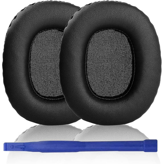 Aiivioll Monitor II ANC Ear Pad Replacement Earmuffs Protein Leather and Memory Foam Pads Earpads for Compatible with Marshal Monitor II ANC Headphones(Black)