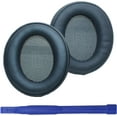thumbnail image 1 of Aiivioll Q30 Leather Earpads for Anker Soundcore Life Q30 by Anker Life Q35 Headphone Headsets Earmuff Repair Part Q35 Noise Cancelling Ear Covers (Midnight Blue), 1 of 7