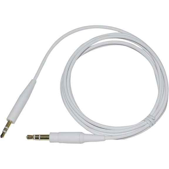 Aiivioll Replacement Stereo Jack Headphone Extension Audio Cable Extension Cord Compatible with Boses On-Ear 2/OE2/OE2i/QC25/QC35/Soundlink/SoundTrue Headphones (White)