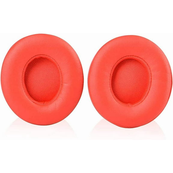Aiivioll Solo 2.0 3.0 Wireless Replacement Ear Pad Ear Cover Earpads is Compatible with Solo 2.0 3.0 Wireless Headphone by Dr. Dre Professional Replacement Ear Pads Cushions (Watermelon Red)