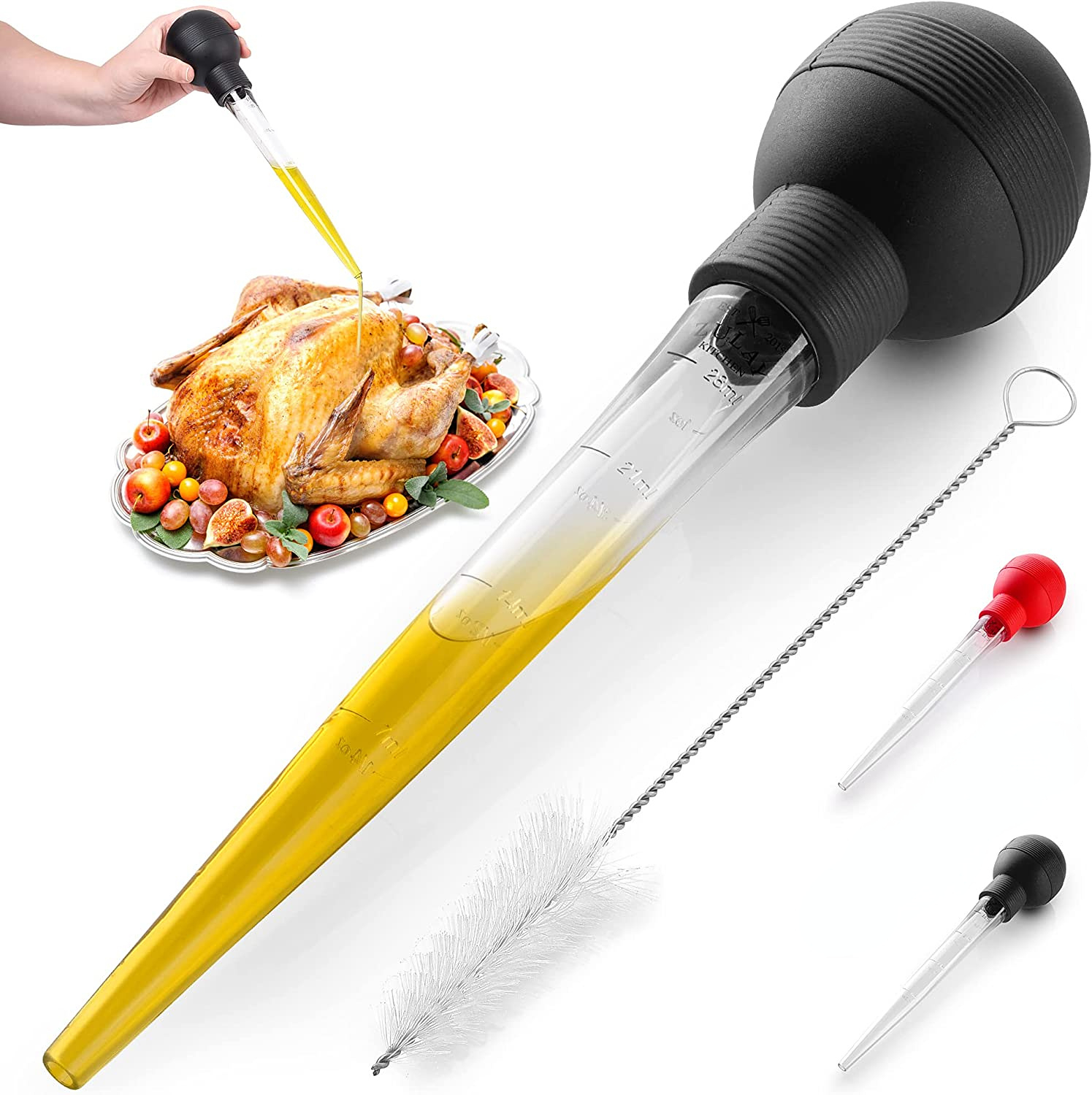 OXO Good Grips Angled Turkey Baster with Cleaning Brush