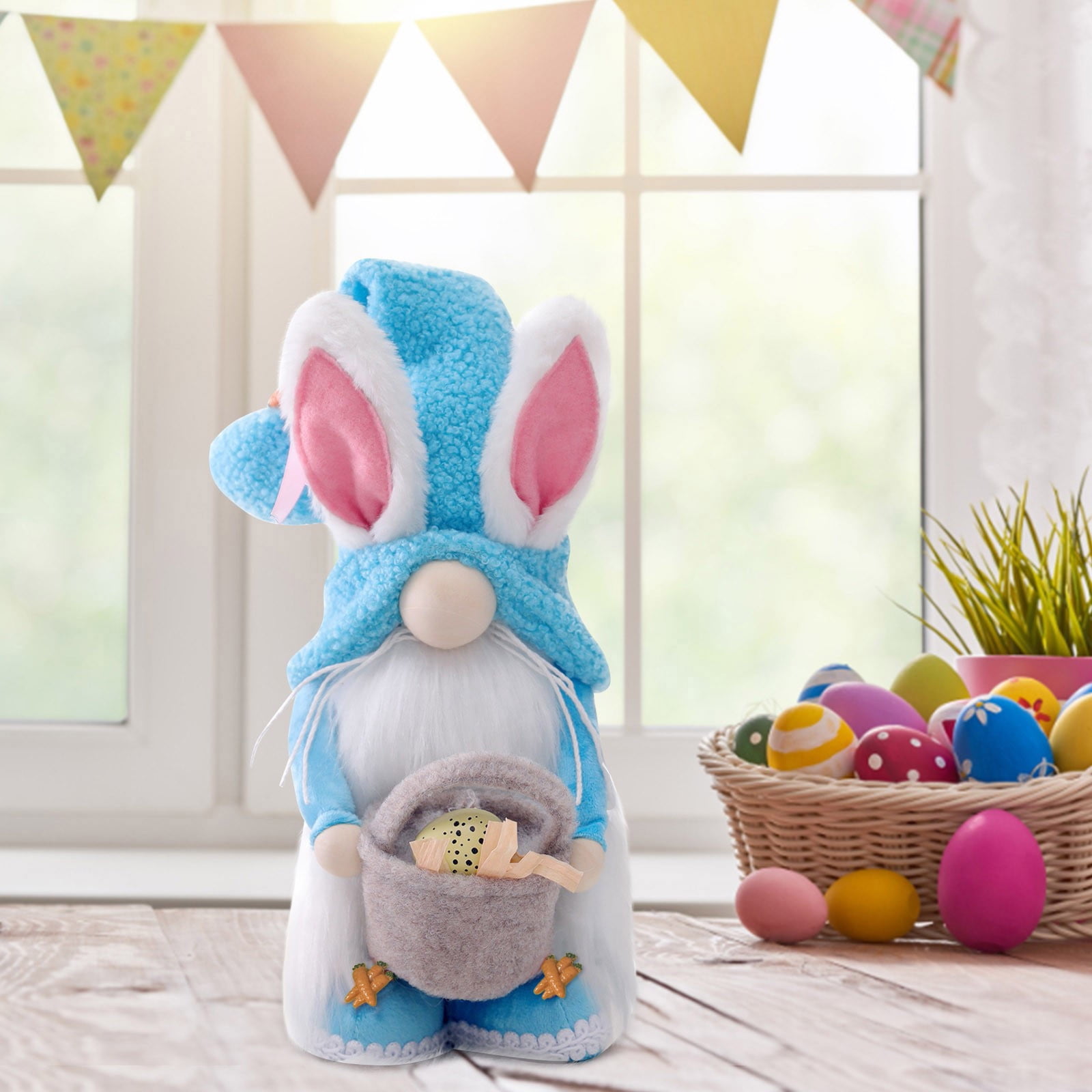 Aijlhda Desktop Ornament Easter Bunny Plush Ornament Spring Easter Home ...