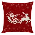 Aijlhda Hot Sale Pillow Case Christmas Pattern Sofa Car Throw Cushion