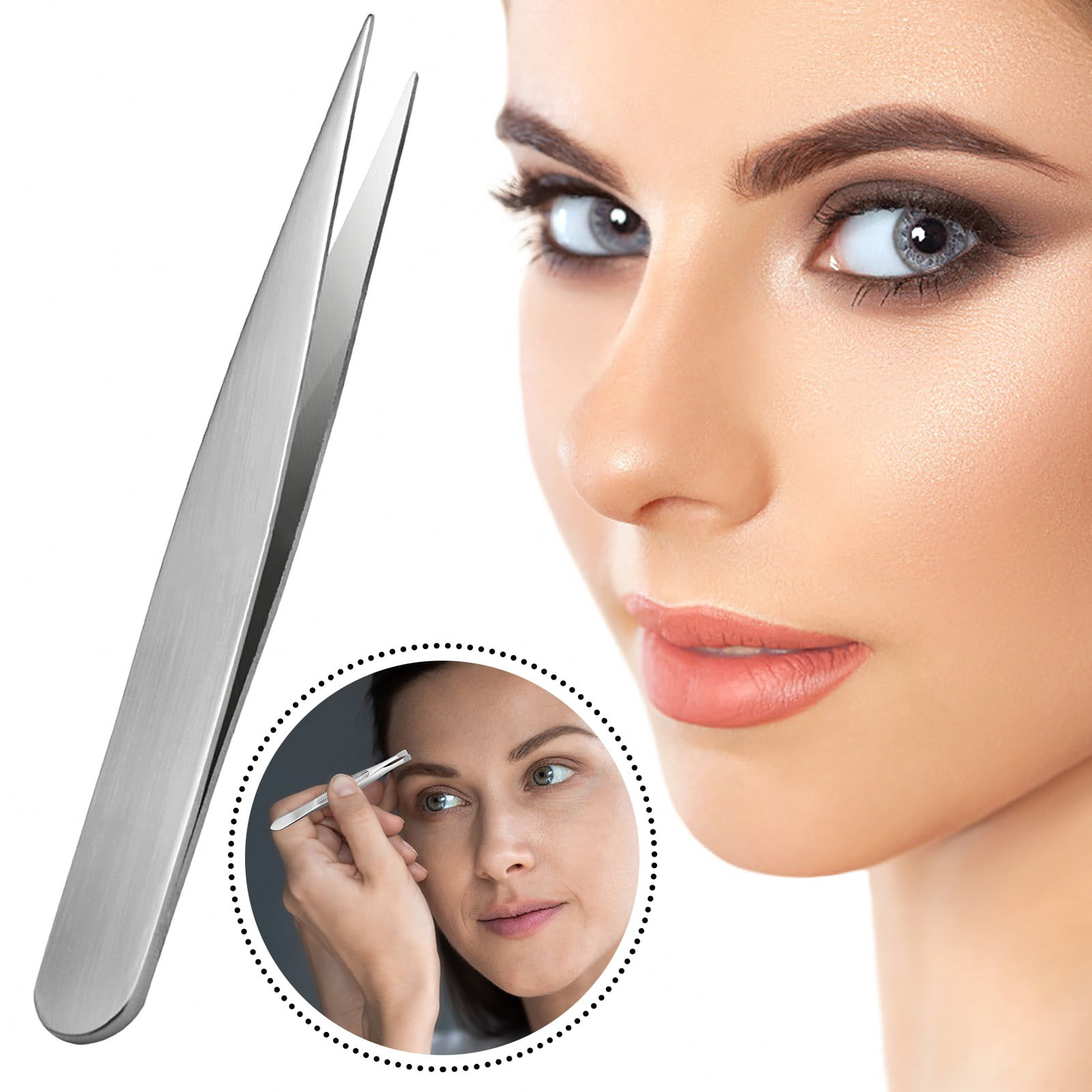 Aijlhda Tweezers, Eyebrow Tweezers, For Facial Care, For Plucking