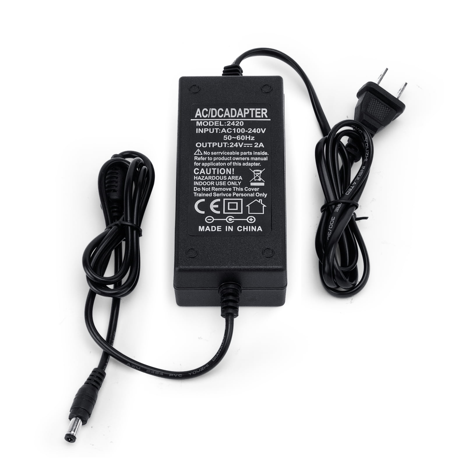 Aikeec Power Supply Adapter for 24v Logitech Racing Wheel G25 G27 G29 G920  G923 G940 Power Cord