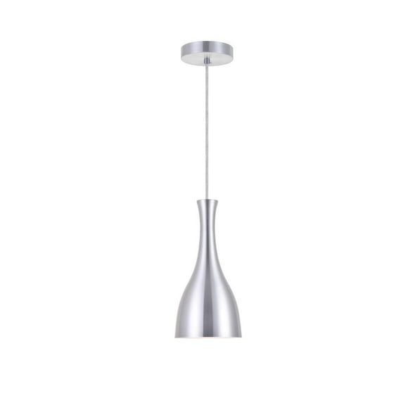 Aiken 1 Light Burnished Nickel Pendant