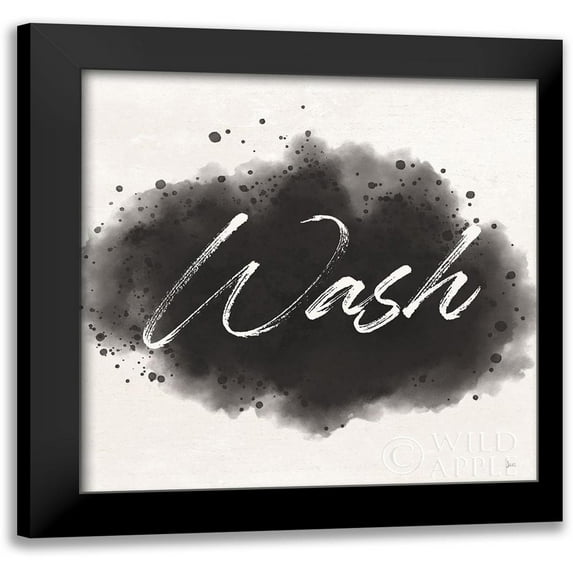 Aiken, Jess 12x12 Black Modern Framed Museum Art Print Titled - Laundry Splash I
