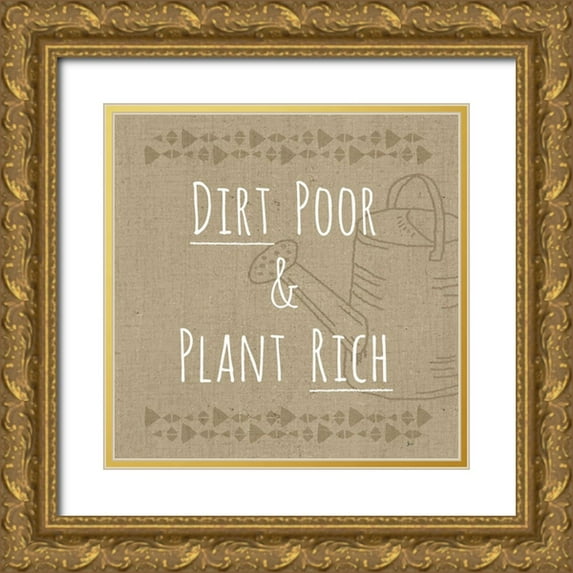 Aiken, Jess 12x12 Gold Ornate Wood Framed with Double Matting Museum Art Print Titled - Homegrown VIII Sq