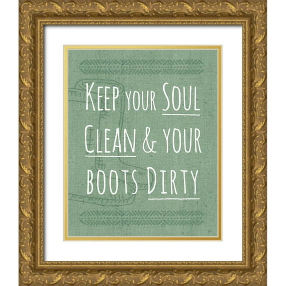 Aiken, Jess 12x14 Gold Ornate Wood Framed with Double Matting Museum Art Print Titled - Home Grown V