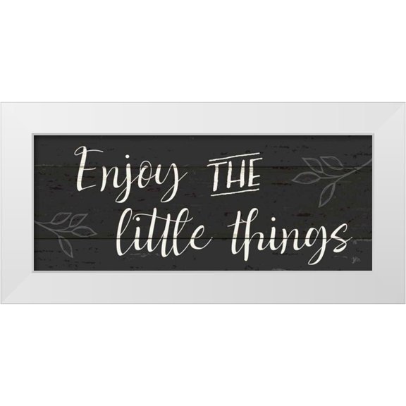 Aiken, Jess 14x8 White Modern Wood Framed Museum Art Print Titled - Simple Signs I Black