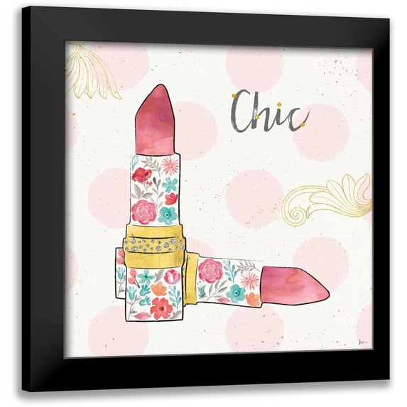 Aiken, Jess 15x15 Black Modern Framed Museum Art Print Titled - Fashion Blooms III
