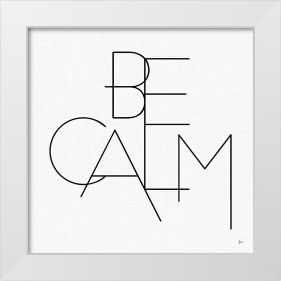 Aiken, Jess 15x15 White Modern Wood Framed Museum Art Print Titled - Calm I White