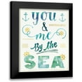 thumbnail image 1 of Aiken, Jess 15x18 Black Modern Framed Museum Art Print Titled - Coastal Words II, 1 of 5