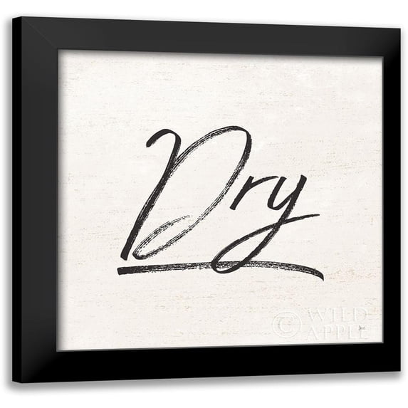 Aiken, Jess 20x20 Black Modern Framed Museum Art Print Titled - Laundry Script II
