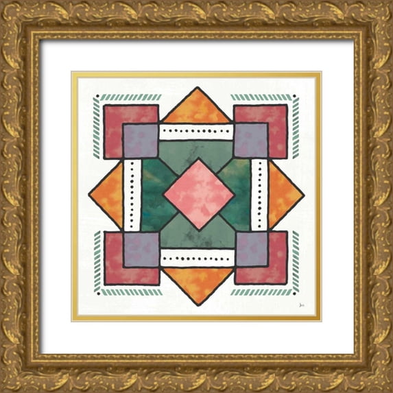 Aiken, Jess 20x20 Gold Ornate Wood Framed with Double Matting Museum Art Print Titled - Spectrum VII