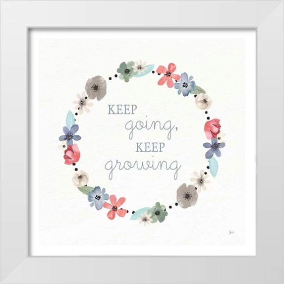 Aiken, Jess 20x20 White Modern Wood Framed Museum Art Print Titled - Simply Amazing I Spring