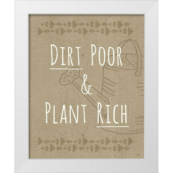 Aiken, Jess 20x24 White Modern Wood Framed Museum Art Print Titled - Home Grown VIII