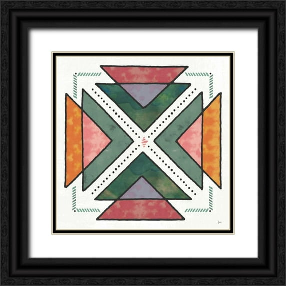 Aiken, Jess 26x26 Black Ornate Wood Framed with Double Matting Museum Art Print Titled - Spectrum VI
