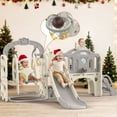 thumbnail image 1 of Aikidkit 10-in-1 Toddler Slide PlaySet for kids indoor/outdoor for Toddlers Aged 6-36 Months, Grey & Beige, 1 of 13