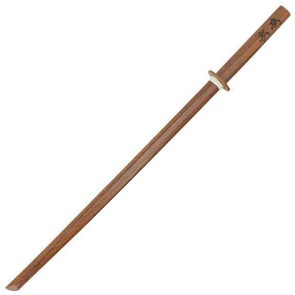 Armory Replicas Aikido Practice Bokken – 40.5” Hardwood Japanese Training Sword with Stained Finish & Inscribed Handle