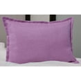 thumbnail image 1 of Aiking Home 12"x18" Solid Faux Linen Throw Pillow COVER, Lavender, 1 of 3