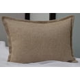 thumbnail image 1 of Aiking Home 12"x18" Solid Faux Linen Throw Pillow COVER, Wheat, 1 of 3