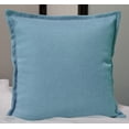 thumbnail image 1 of Aiking Home 18"x18" Solid Faux Linen Throw Pillow COVER, Baby Blue, 1 of 3