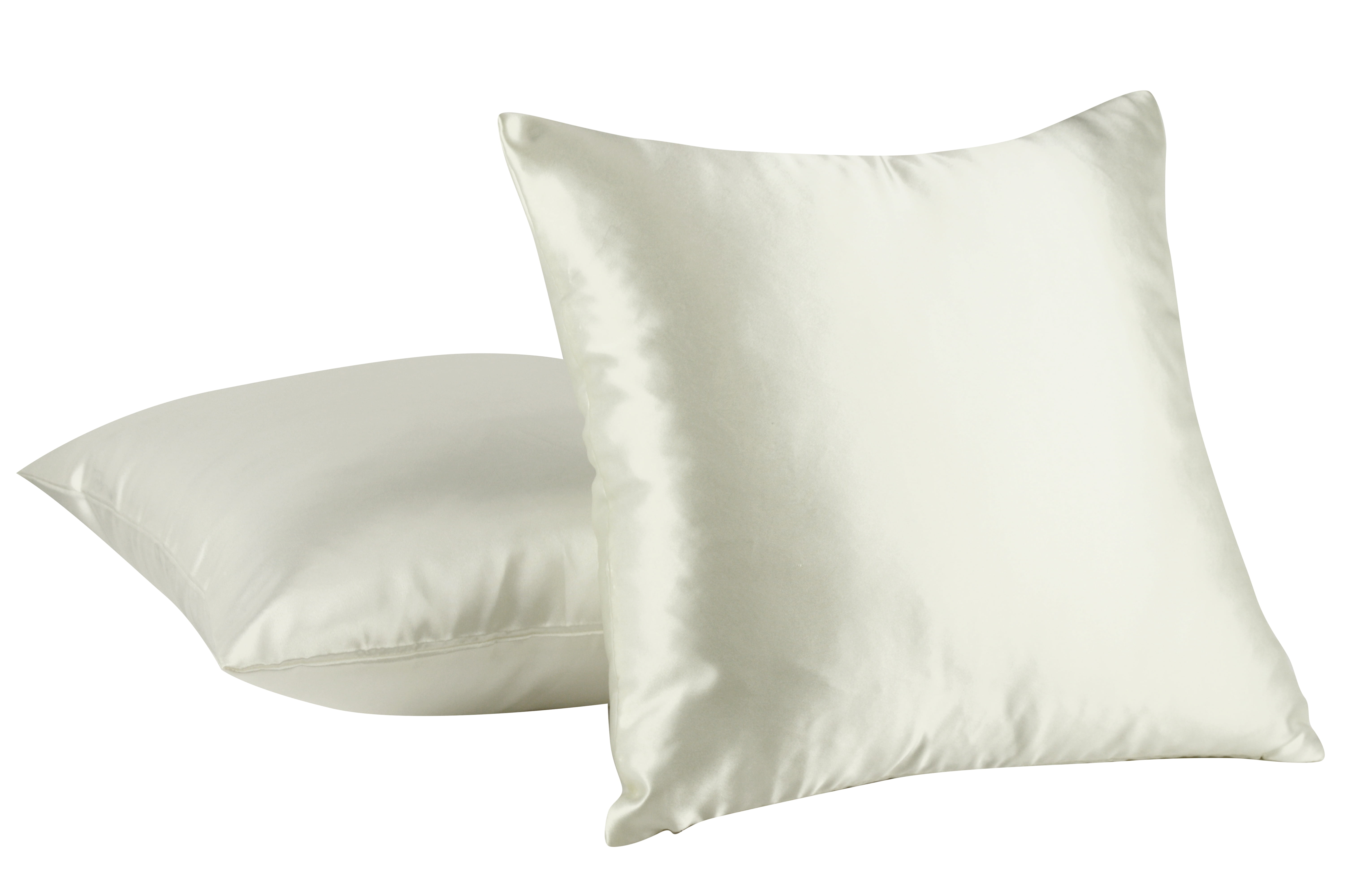 Aiking Home 2 of Colorful Shiny Satin Euro Shams Pillow Covers 26 by 26 Ivory Walmart