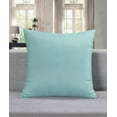 thumbnail image 1 of Aiking Home Breathable Solid Faux Linen Euro Sham / Pillow Cover for Sofa, Couch or Bedroom... (24"x24", Lagoon), 1 of 4