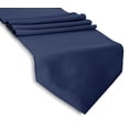 thumbnail image 1 of Aiking Home (Pack of 1)13"x 90" -Solid &amp; Unlined Classic Faux Silk Table Top Runner , Navy--Perfect for Party Decor, Baby Shower ,Wedding, Thanksgiving, Christmas or any Special Event, 1 of 2