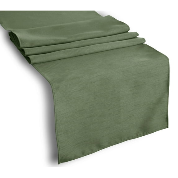 Aiking Home (Pack of 1) Solid Faux Silk Table Runner,Sage-Size 13''x72''- Ideal for Wedding, Baby Shower, Party Decor, Thanksgiving, Christmas or Special Event.