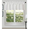thumbnail image 1 of Aiking Home (Pack of 2 ) Solid Faux Silk Window Valance, 56 By 16 Inches, White, 1 of 2