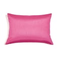 thumbnail image 1 of Aiking Home Solid Faux Silk Decorative Throw Pillow COVER 12 by 18 - Hot Pink, 1 of 3