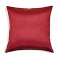thumbnail image 1 of Aiking Home Solid Faux Silk Decorative Throw Pillow COVER 20 by 20 - Red, 1 of 3