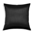 thumbnail image 1 of Aiking Home Solid Faux Silk Euro Sham / Pillow Cover 26 by 26 - Black, 1 of 3