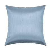 Aiking Home Solid Faux Silk Euro Sham / Pillow Cover 26 by 26 - Slate Blue