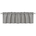 thumbnail image 1 of Aiking Home Solid Rod Pocket Valance for Window, 55 by 16-inch, Gray, 1 of 5