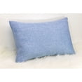 thumbnail image 1 of Aiking Home Woven Fine Faux Linen Throw Pillow Cover, size 12"x18", Baby Blue, 1 of 3
