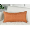 thumbnail image 1 of Aiking Home Woven Fine Faux Linen Throw Pillow Cover, size 12"x24", Orange, 1 of 7