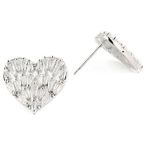 Aiko CZ Heart Earring