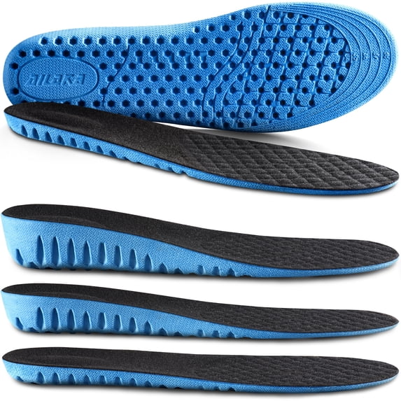 Ailaka Height Increase Insoles for Men and Women, Honeycomb Shock Absorbing Cushion, Replacement for Sports Shoes, 1 Pair