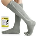 thumbnail image 1 of Ailaka Medical 15-20 mmHg Zipper Compression Socks Women Men,Grey,1Pair, 1 of 8