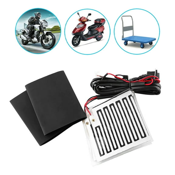 Ailao 3.5'' x 3.3'' 12V Winter Heated Grip Pads Inserts Handlebar Hand Warmers Fits Universal Grip ATV Motorcycle