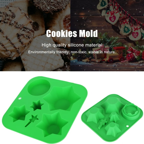 Ailao Biscuits Mould,Cookies Mould,Silicone Cookies Christmas Tree Cake Biscuits Baking Decor Bakeware Kitchen Tool