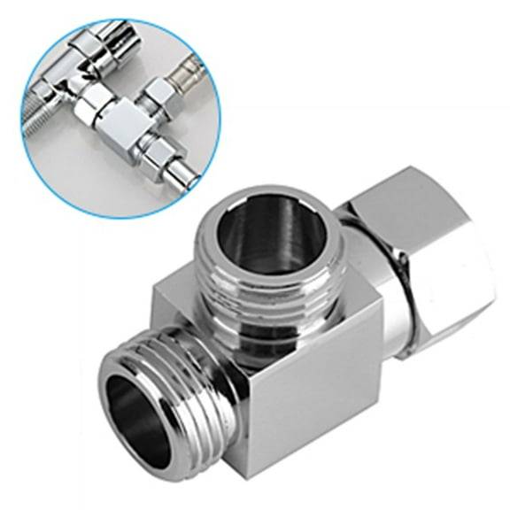 Ailao Shower Arm Diverter, Shower Arm Adapter,3 Way Brass Diverter G1/2 T Shape Adapter Value For Shower Arm Mounted