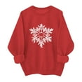 thumbnail image 1 of Ailaofu Christmas Sweatshirts for Women Crewneck Long Sleeve Shirt Xmas Holiday Party Pullover Sweater Tops Fall Outfits, 1 of 6