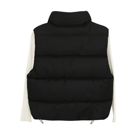 Ailaofu Cropped Puffer Vest for Women - Sleeveless Women’s Outerwear Vests