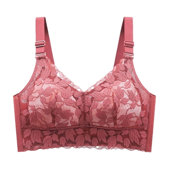 Ailaofu Everyday Lace Bras for Women Seamless Full Coverage Comfortable Wireless Bra Breathable Support Push Up Bralette