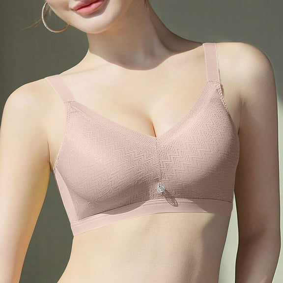 Ailaofu Everyday Lace Bras for Women Seamless Full Coverage Comfortable Wireless Bra Breathable Support Push Up Bralette