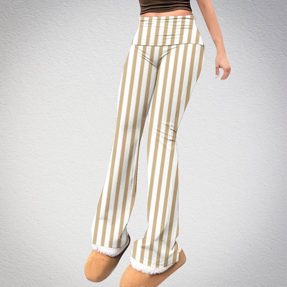 Ailaofu Flare Leggings for Women Low Rise Fold Over Flared Yoga Pants Bootcut Leggings Ladies Comfy Workout Pants